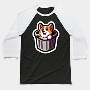 corgi in the trash Baseball T-Shirt